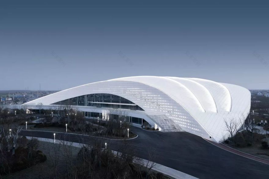 波浪造型下的如东体育中心,活力无限-19