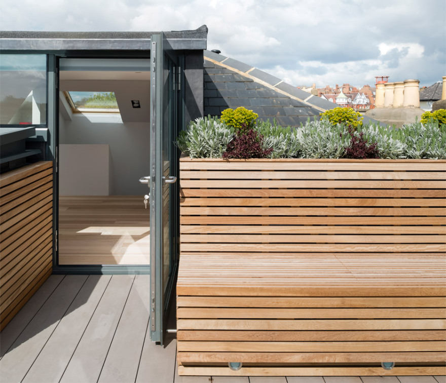 伦敦 51 建筑改造意大利风格家庭住宅,扭曲楼梯成空间亮点-25