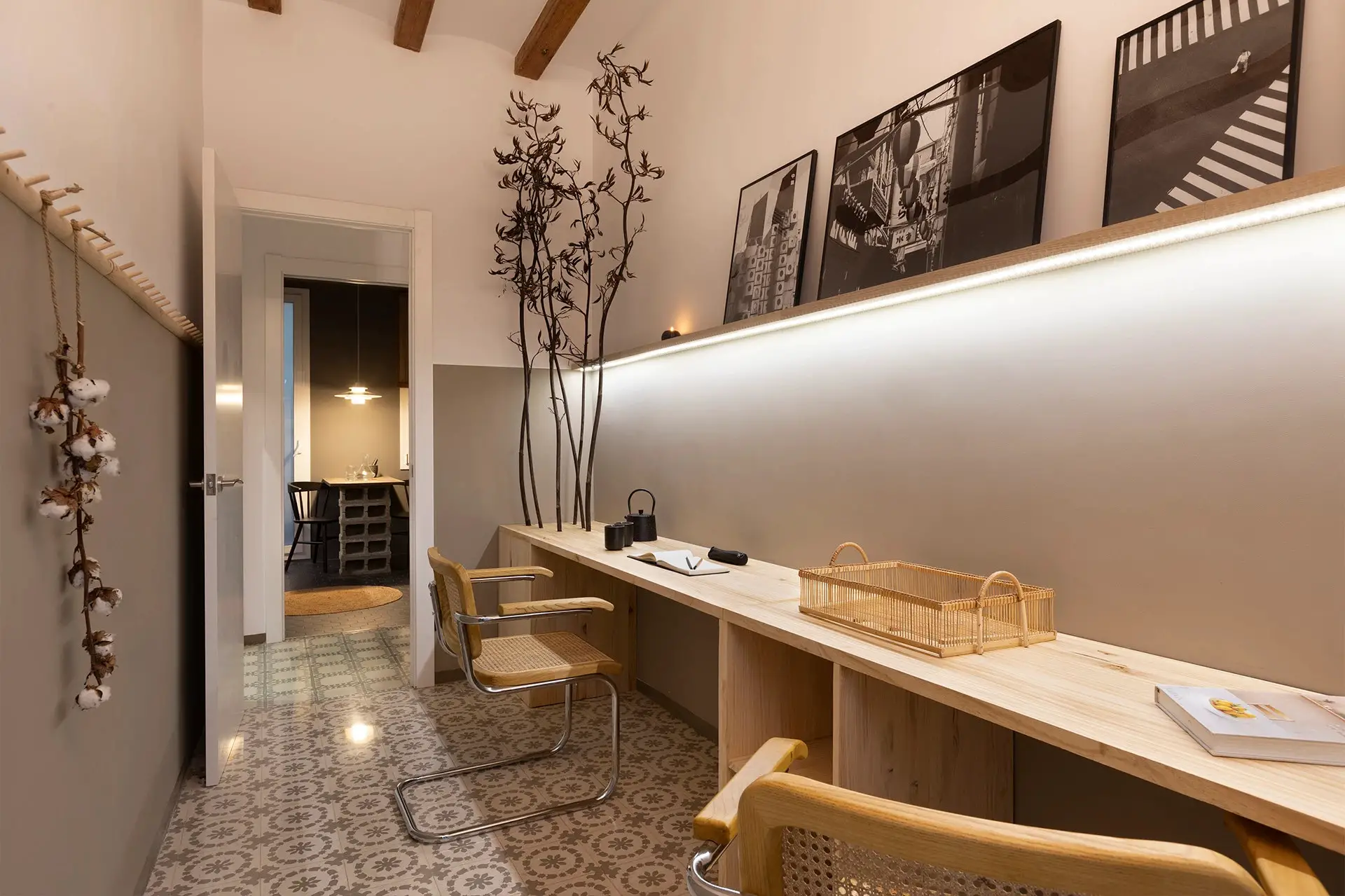 巴塞罗那日式山脉灵感公寓设计-13