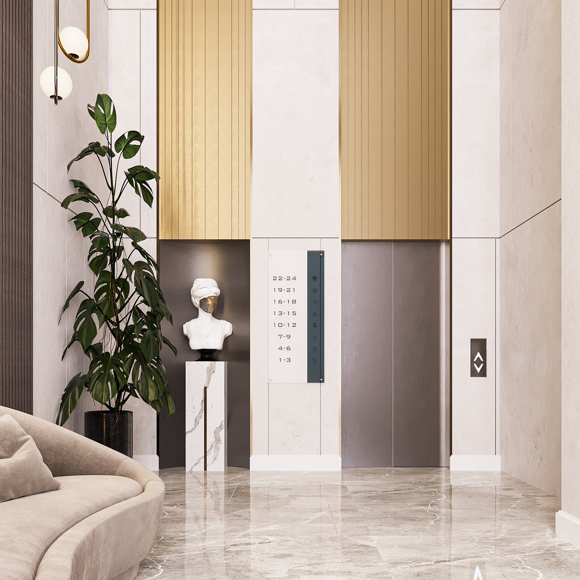 İnterior design of the apartment entrance-4