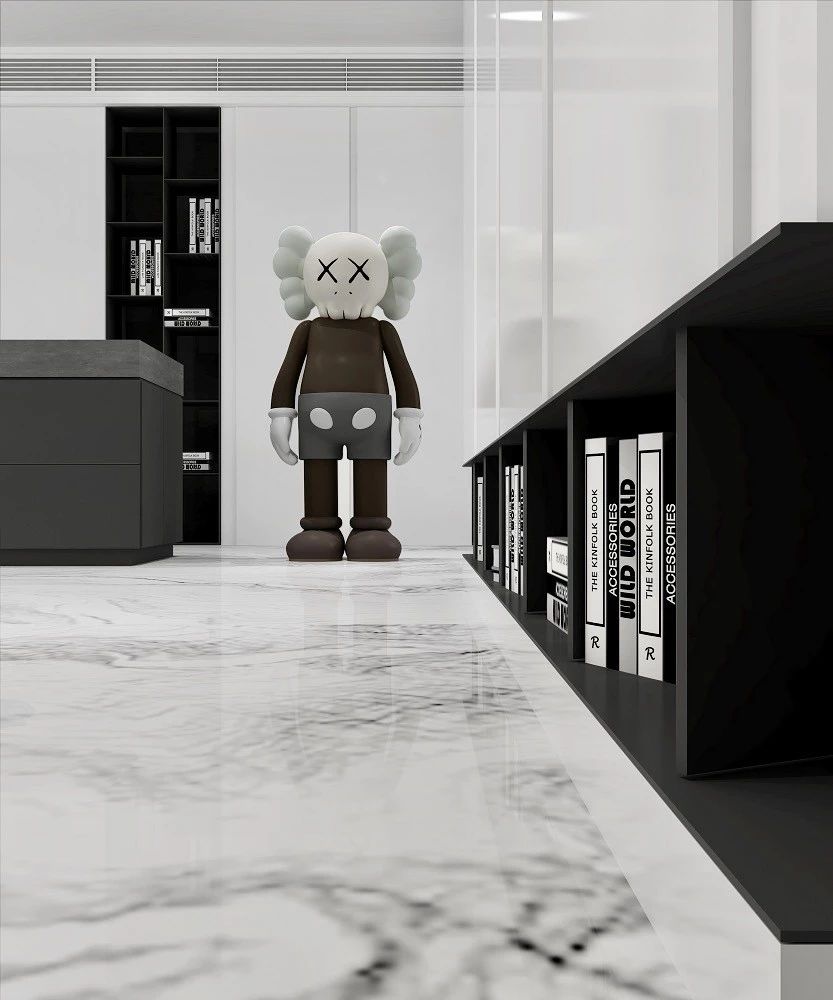 城市岛简约住宅设计,黑白灰打造艺术空间-45