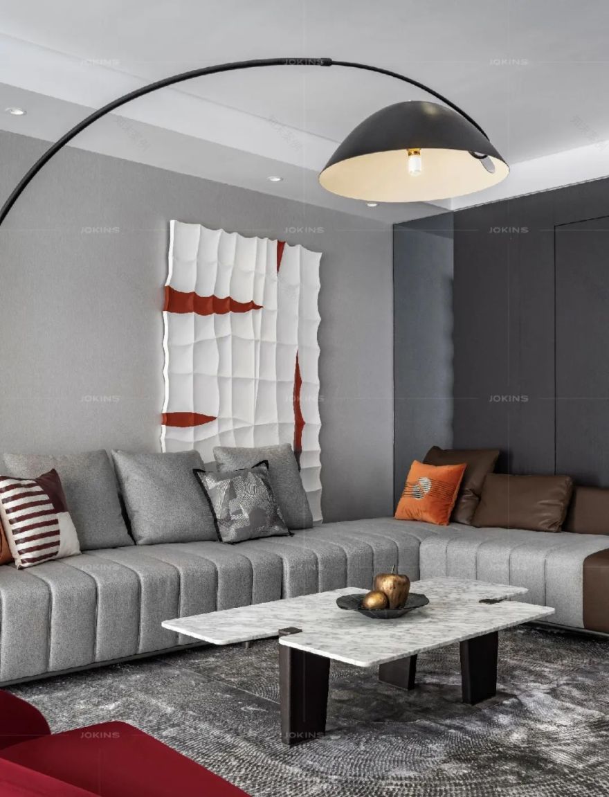 160平米高级灰现代家居设计丨中国郴州丨郴州乔金斯-20