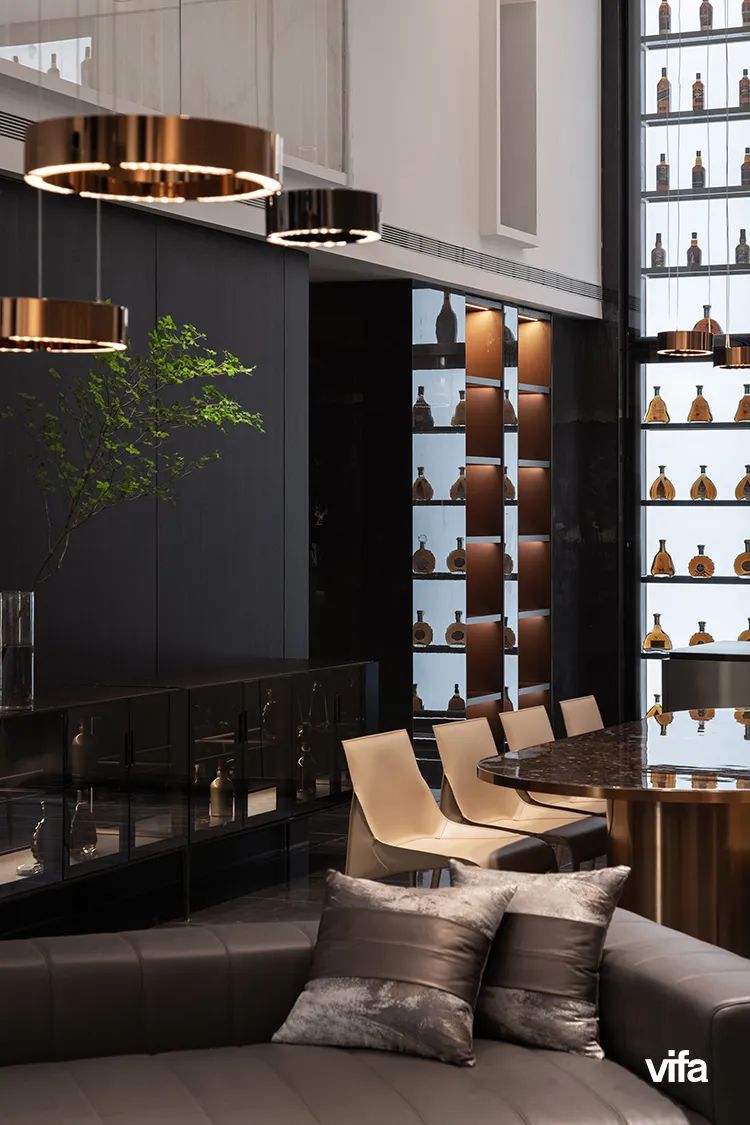 威法别墅客厅酒柜设计丨vifa威法-6