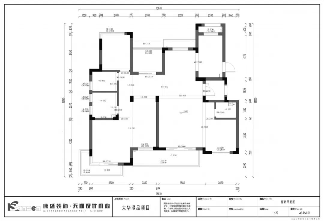 康盛装饰┃180㎡美式复古私宅·一步一景的视觉盛宴-17