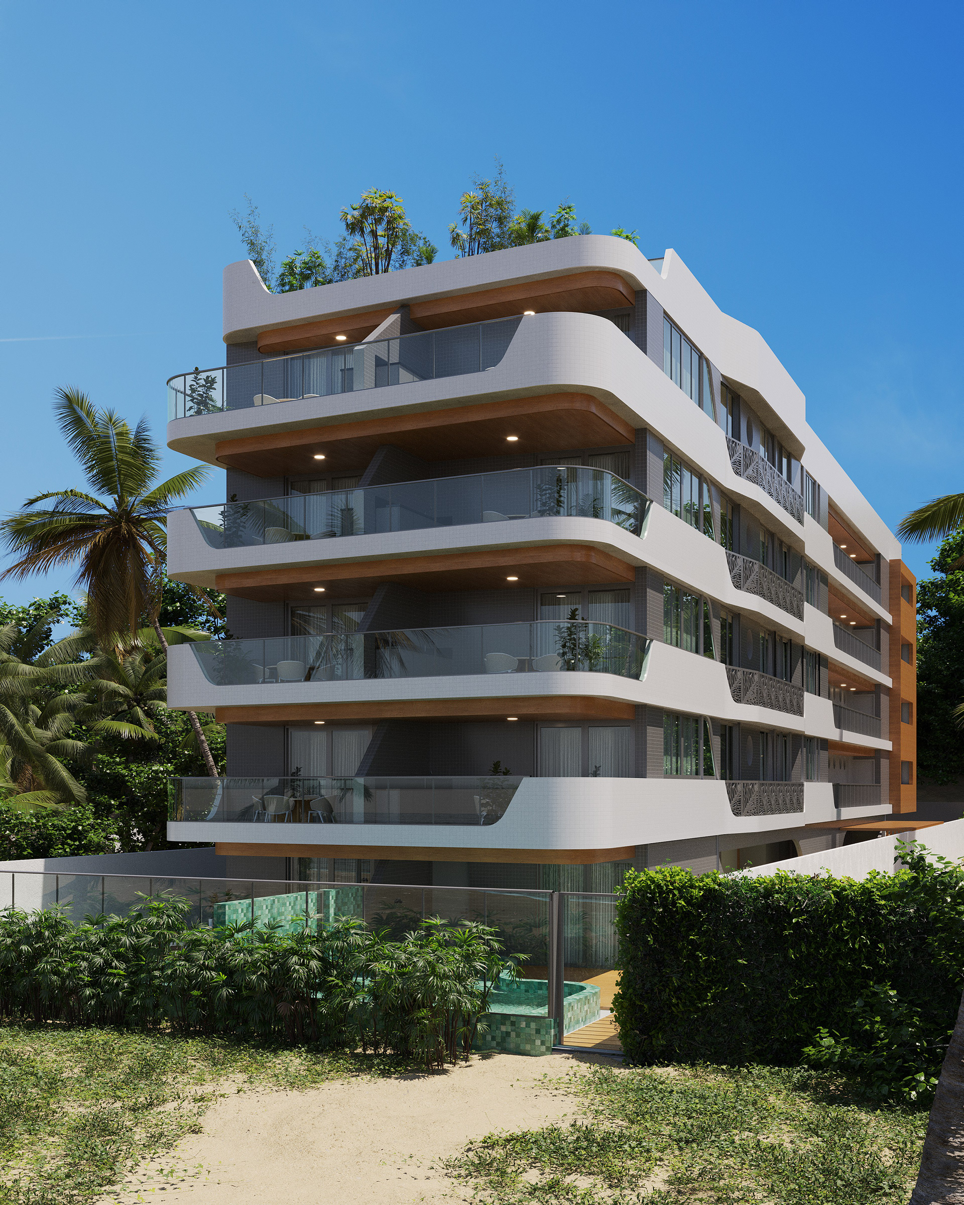 建筑海滩效果图-12