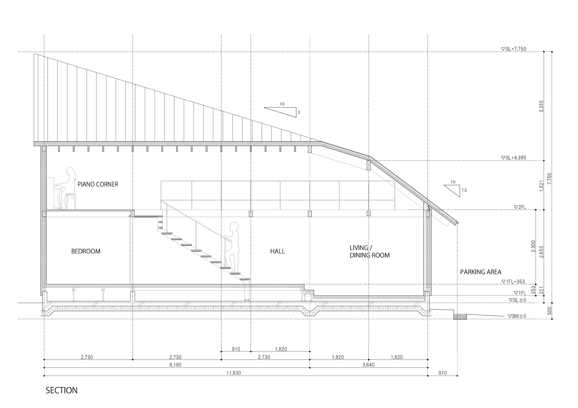 折叠屋顶住宅丨日本静冈丨ISHIZAKI ARCHITECTS-42