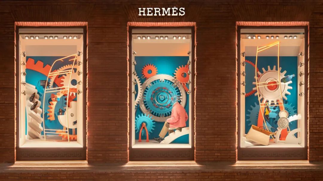 【464期】爱马仕打造“开机关”主题的2020春季橱窗-11