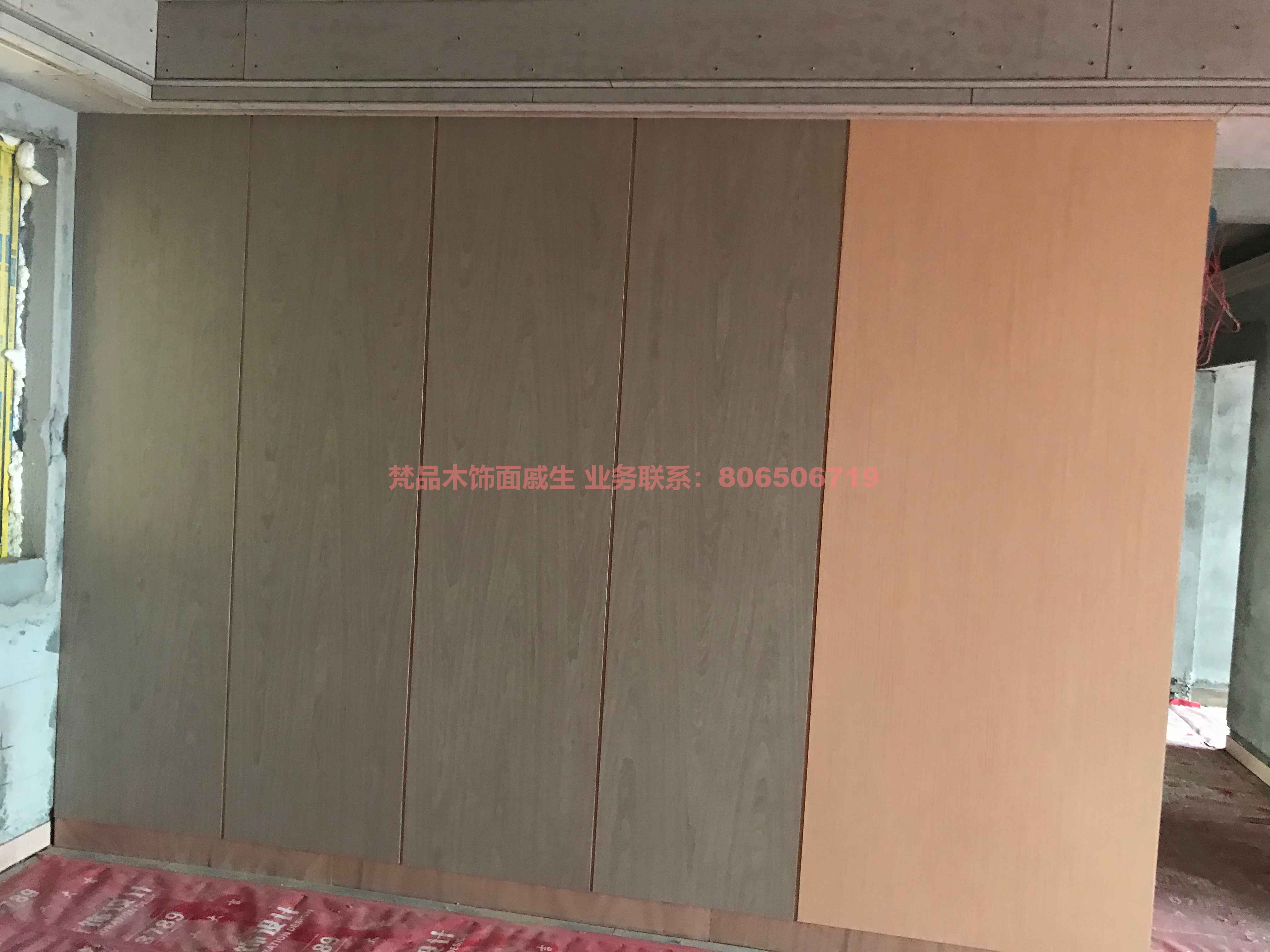 科定梵品木饰面现场格栅工艺展示-7