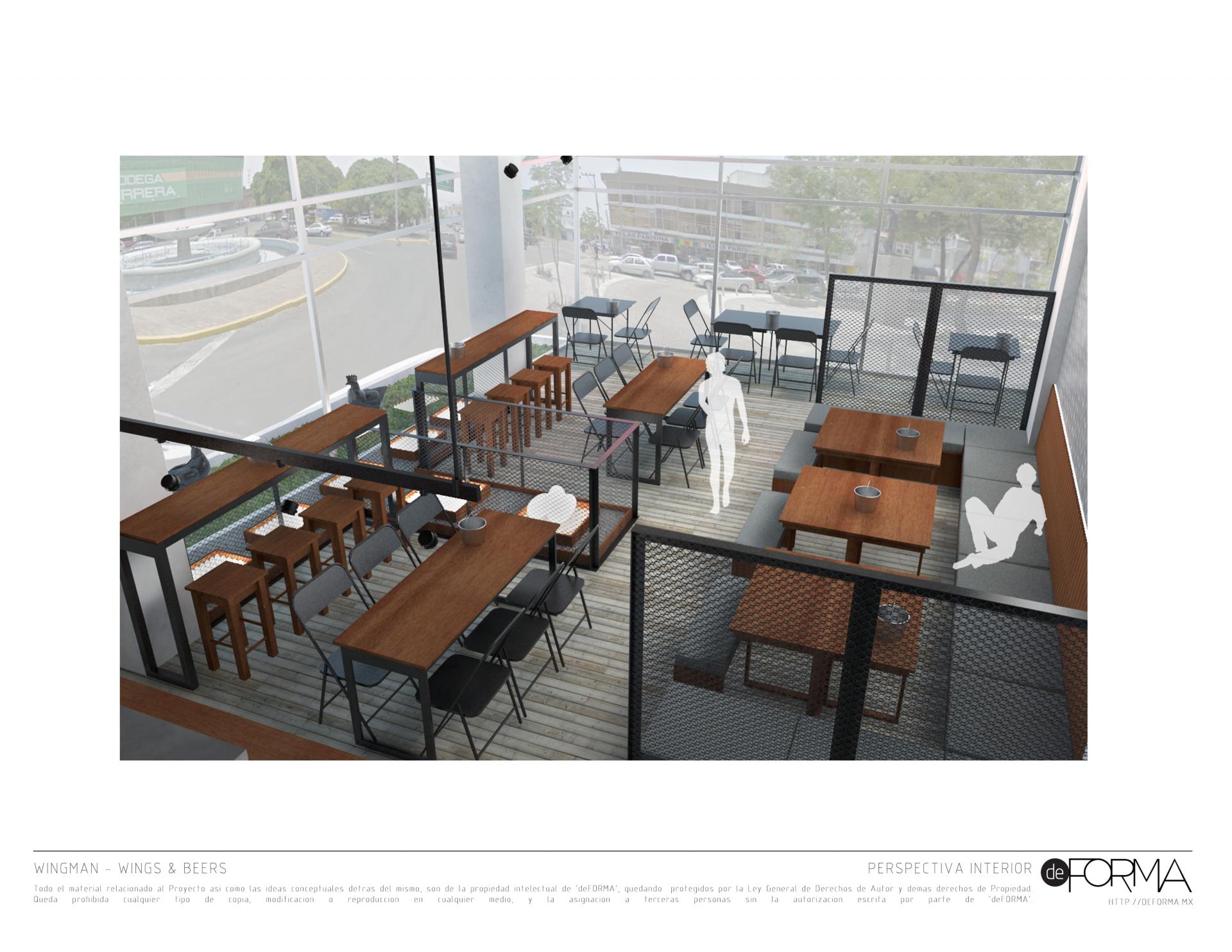 墨西哥Wingman体育酒吧Wings店室内设计丨墨西哥瓜达拉哈拉丨当地工作室deFORMA-7