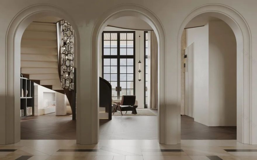 金迪世纪 500㎡复式设计丨HOMBLE 红柏设计-9