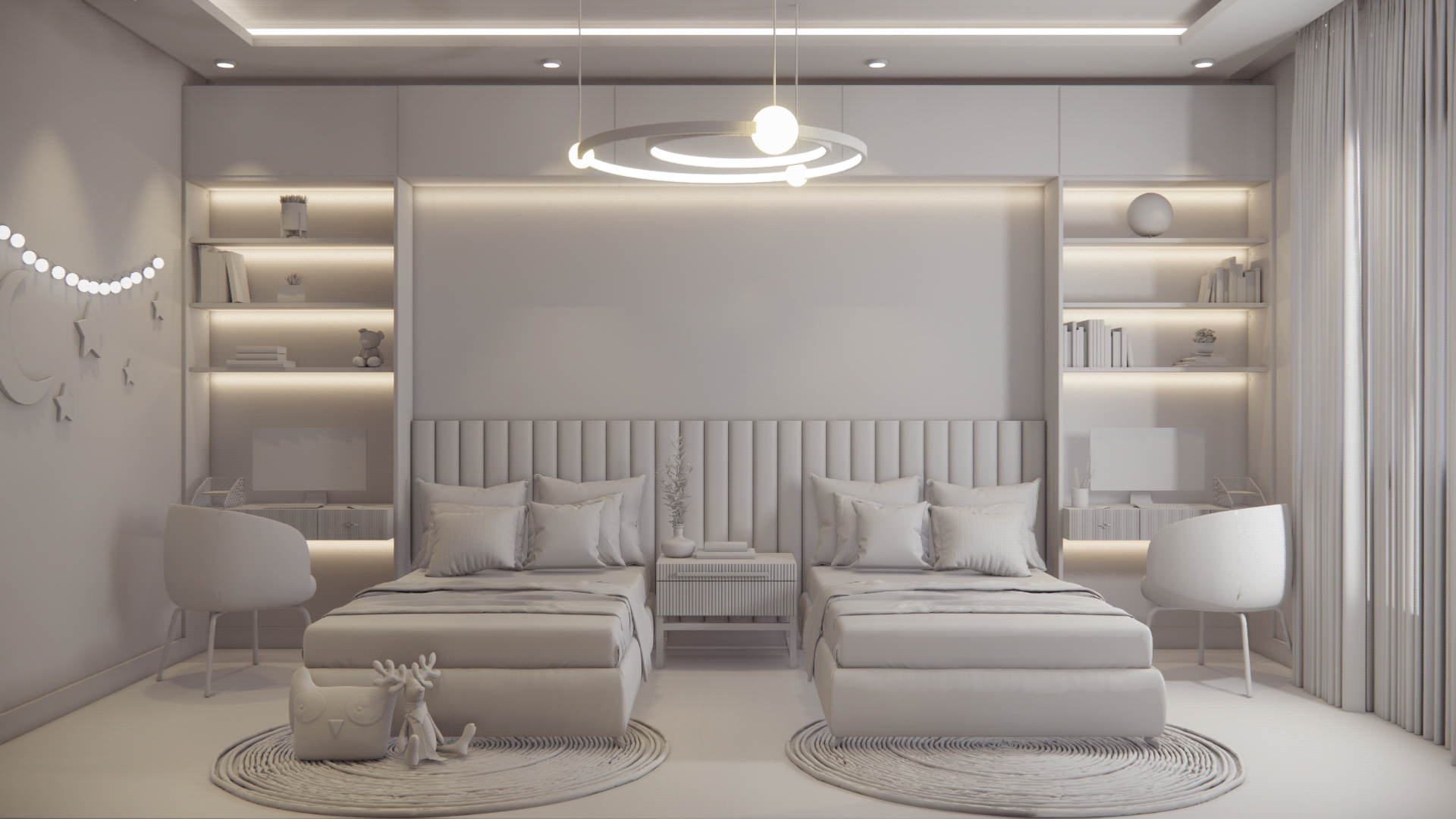 女孩房间丨I N T E G R A T E D + OFFICE-3