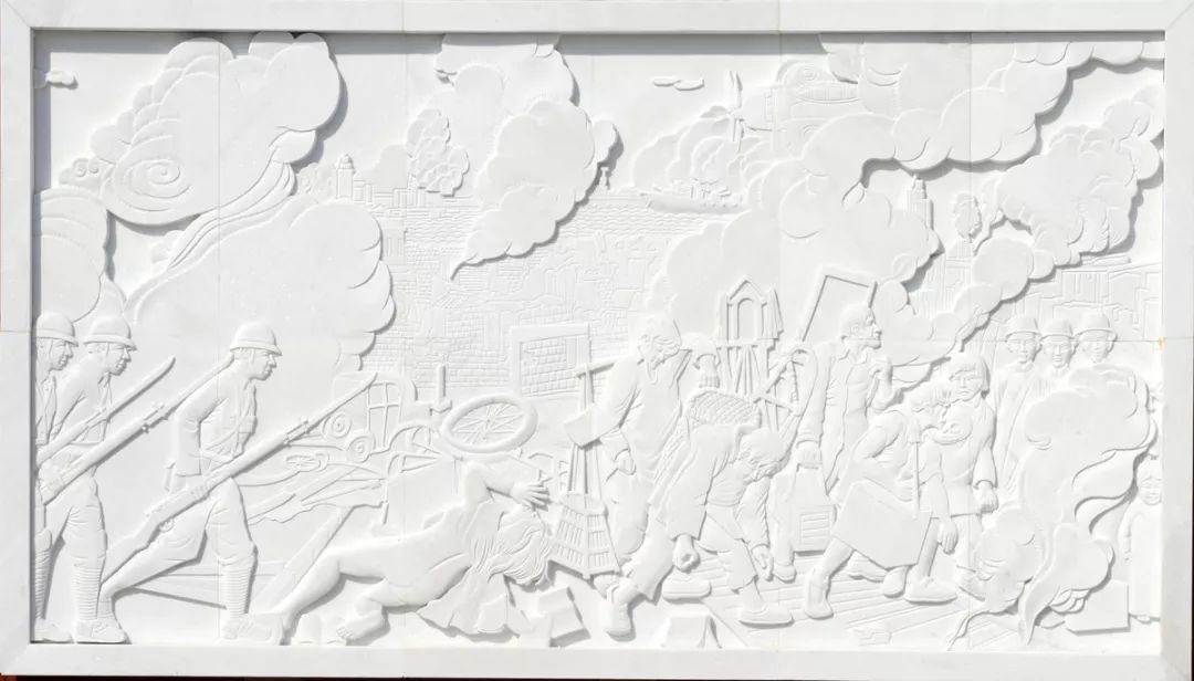 壁画系教师朱景华为浙江东阳二中设计校史文化墙-10