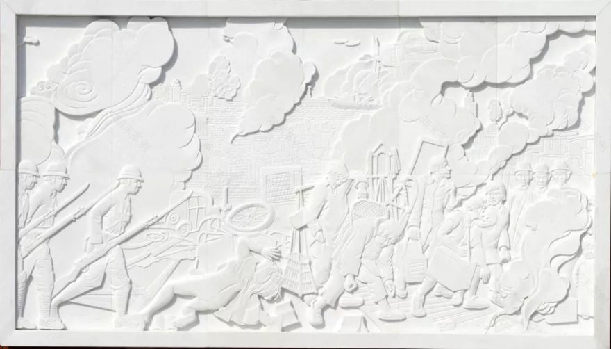 壁画系教师朱景华为浙江东阳二中设计校史文化墙-10