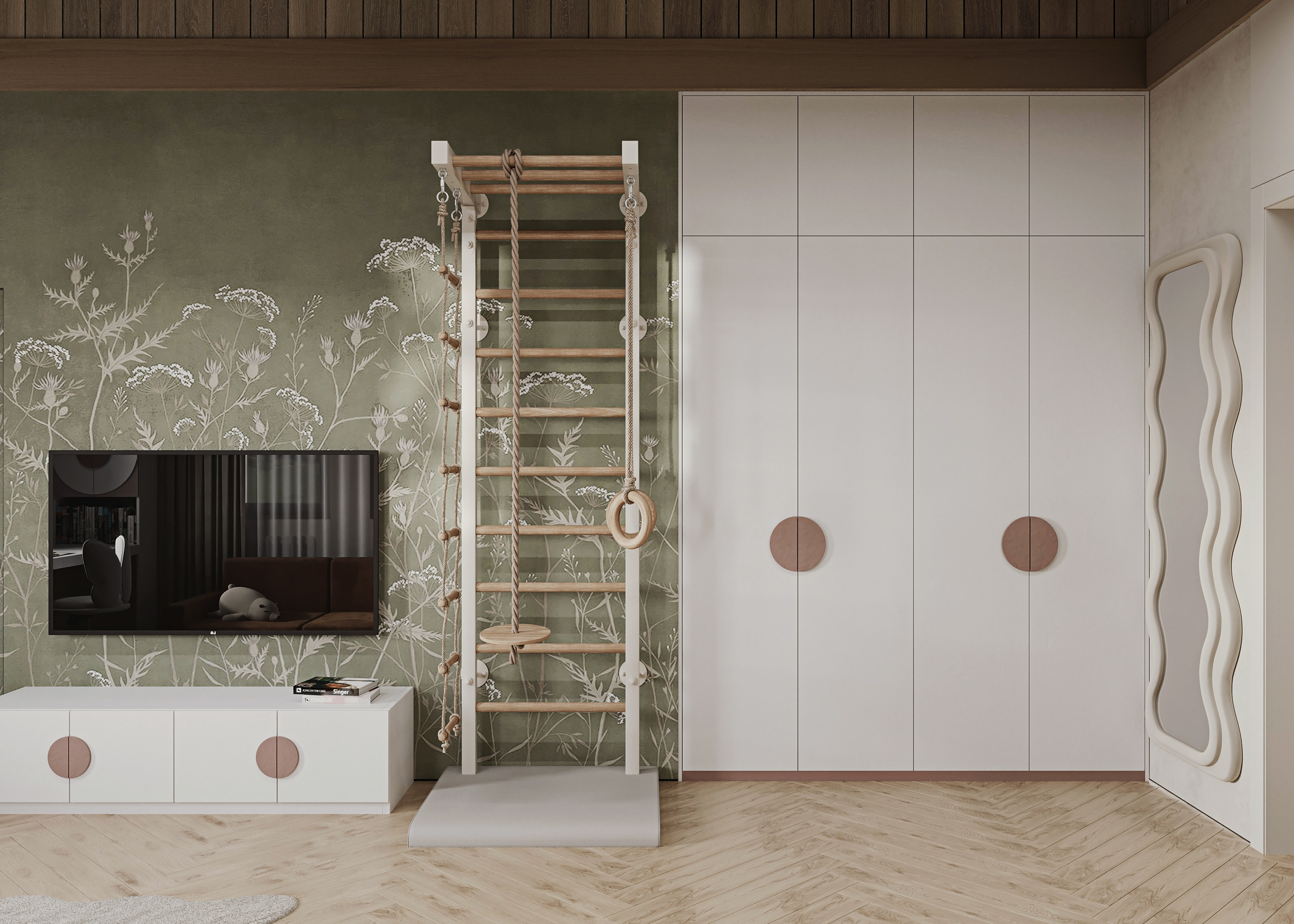 Girls Bedroom · Cottage（女孩卧室 · 小屋）丨俄罗斯新西伯利亚丨Alisa Ostapnko-4