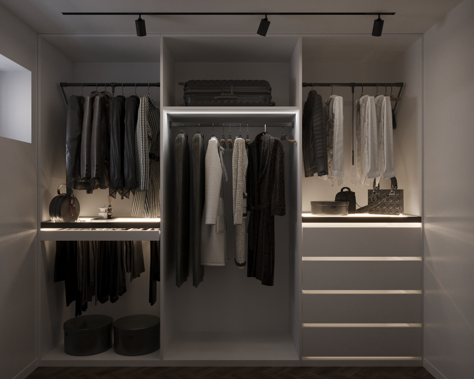 卧室与步入式衣帽间设计丨乌克兰丨Iryna Didenko-6