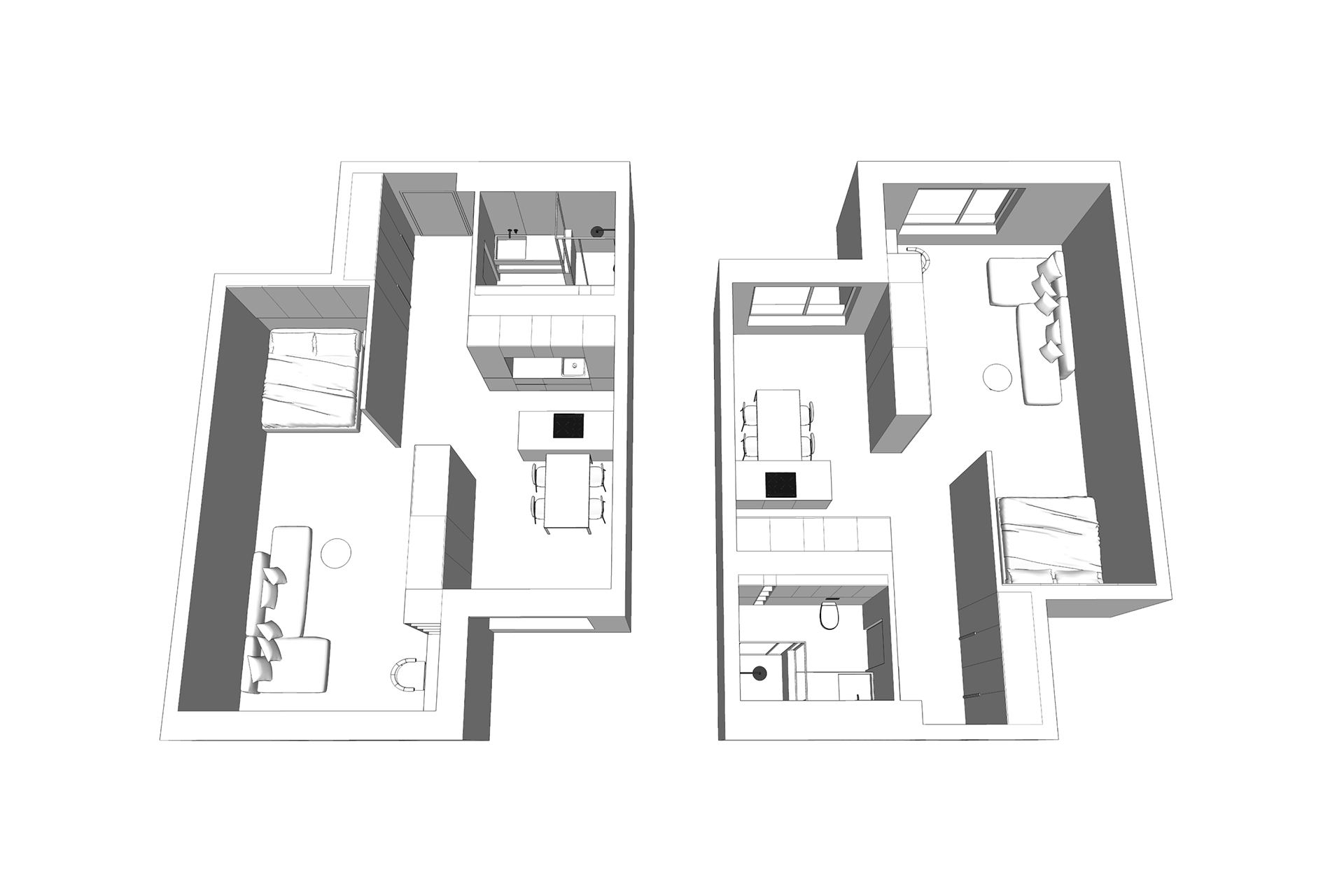 灰色系极简风公寓设计-19