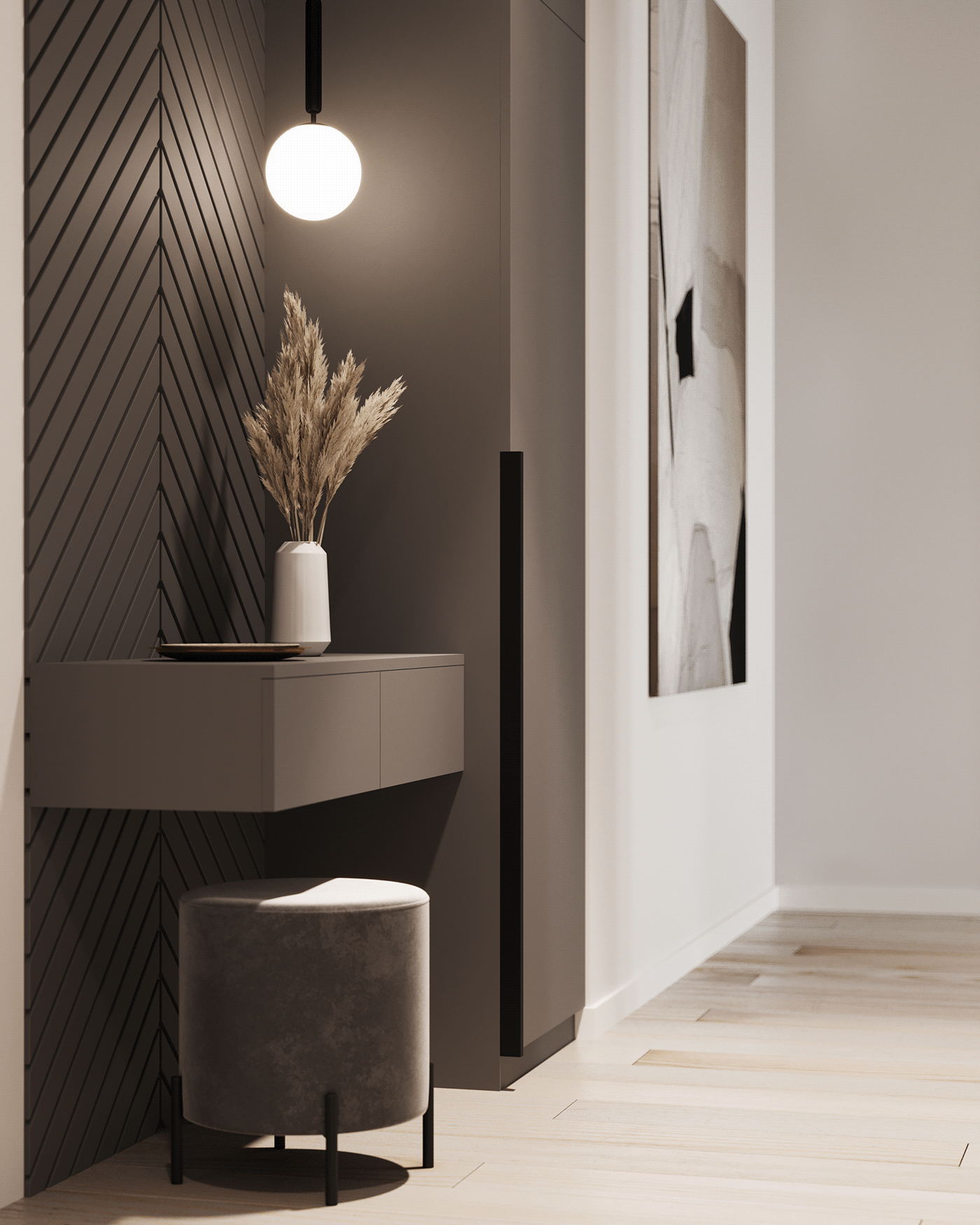 乌克兰85㎡简约风公寓设计-3