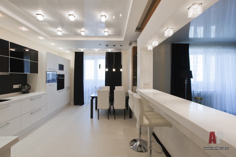 城市带瀑布的公寓室内设计丨Иванова Ольга,Клюев Станислав-9