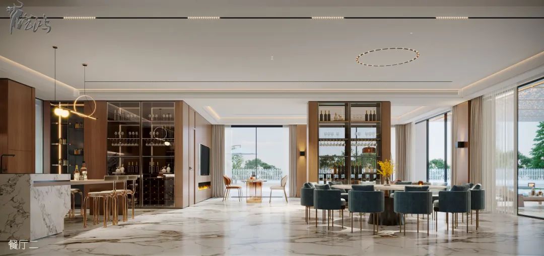 现代简约与自然共生的独栋别墅设计丨艺鸿装饰-61