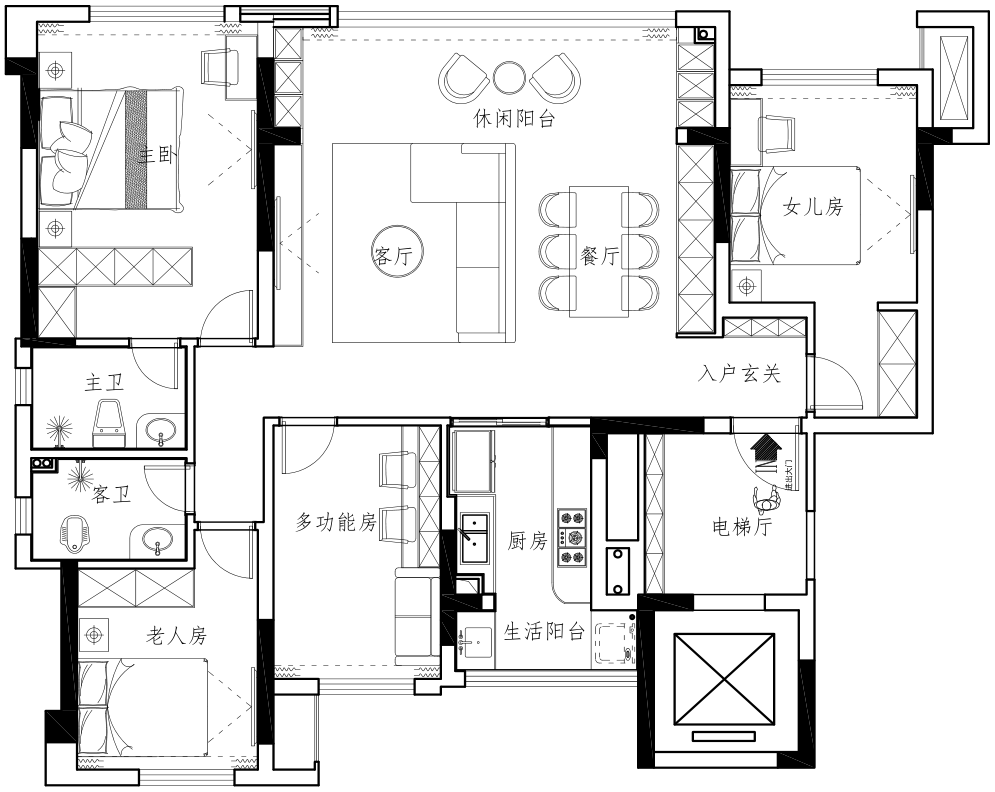 龙湖森屿轻奢家居丨美的家装饰工程中心-48