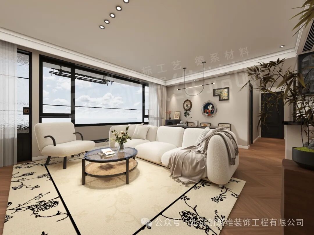 御东君临|145㎡4室2厅3卫1厨轻法式风格装修案例-21