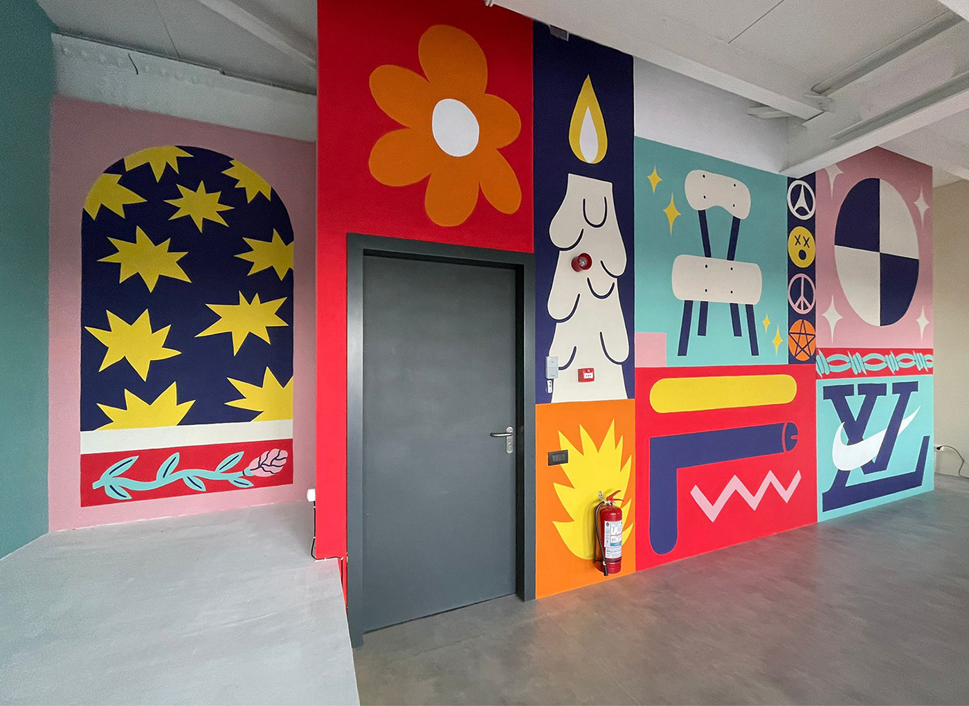 罗马尼亚 Jam Session 音乐室彩绘设计-4