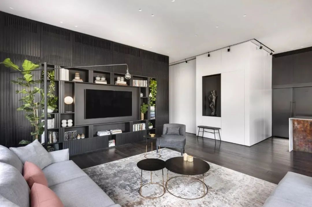 Aviram Kushmirski 打造轻奢风空间，黑白色调与实木地板的完美搭配-99