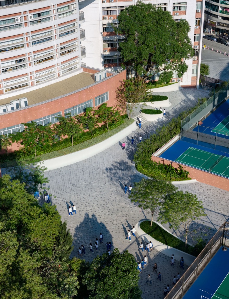 广州南方学院番禺附属中学景观改造丨中国广州丨BAM百安木-3