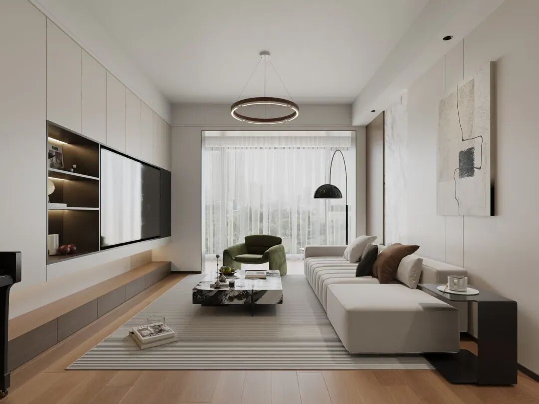 OriginalDesign|作品赏析|润府126，一体化设计+琴房，现代风玩转空间魔法，让小空间也有大格调！-6