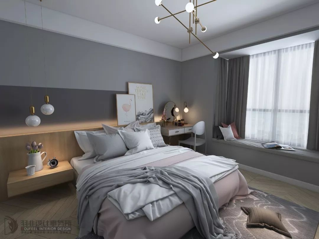 柳州颐和家园 136㎡北欧风设计,专业打造温馨宜居空间-48