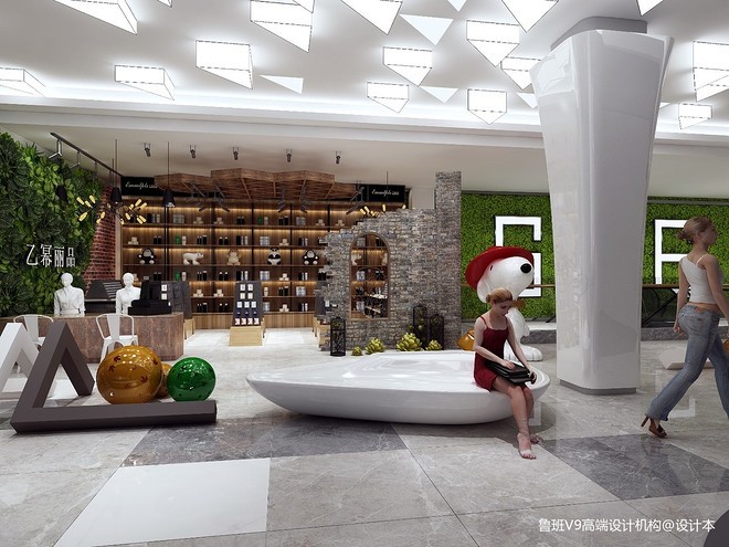 忻州AFS商场丨中国忻州丨鲁班V9高端设计机构-16