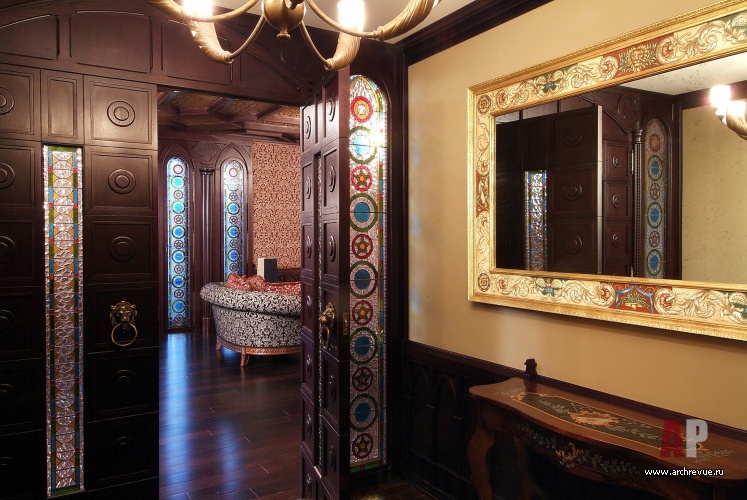 带哥特与东方风格元素的郊外住宅室内设计丨Дьячкова Марина（迪亚奇科娃·玛丽娜）-9