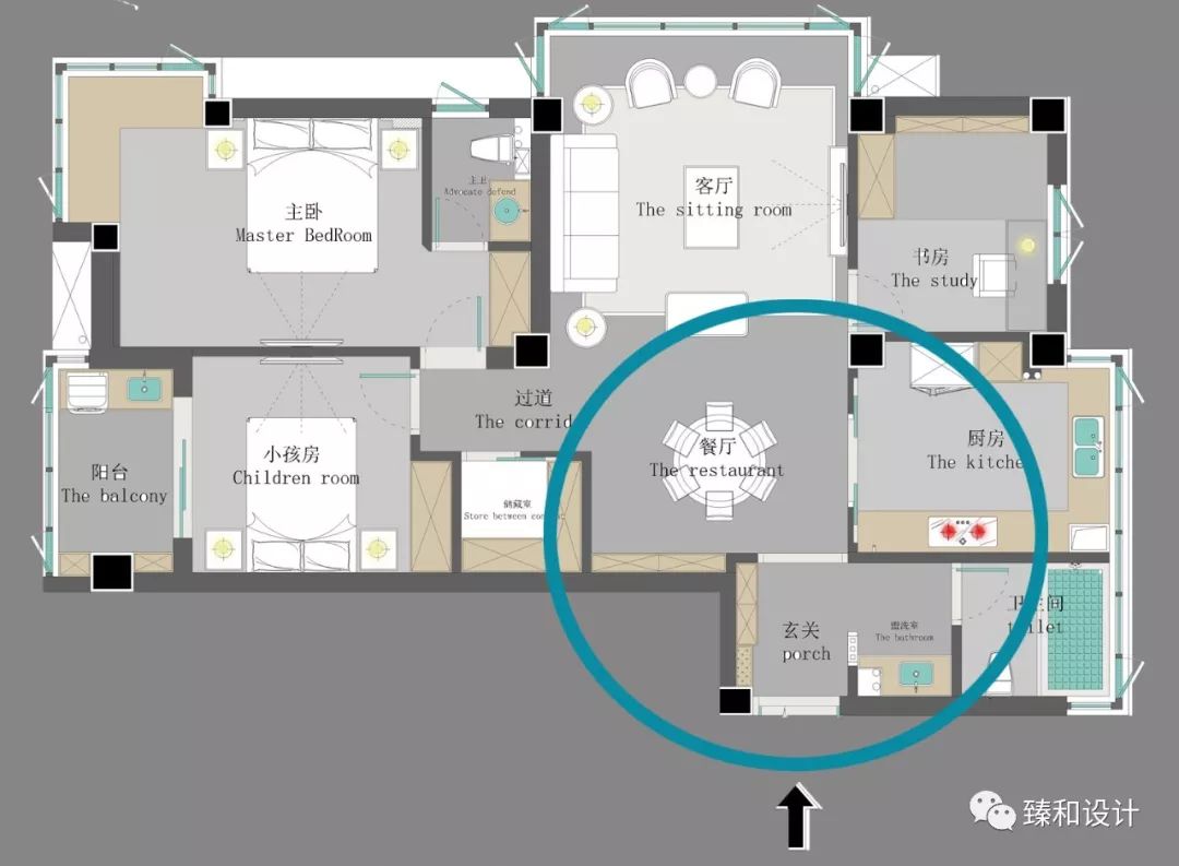 现代舟山海洲新天地家居设计，温暖色彩与空间完美融合-21