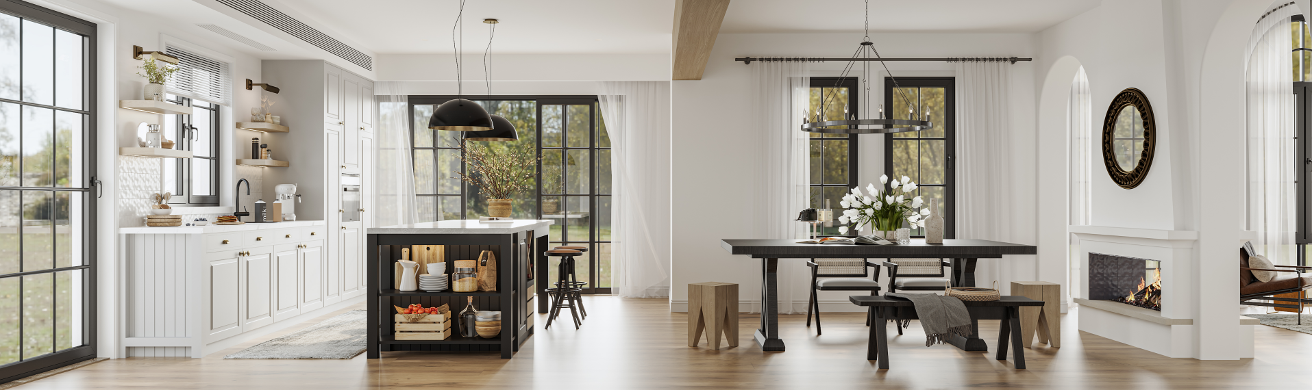 现代美式|3D渲染图-4