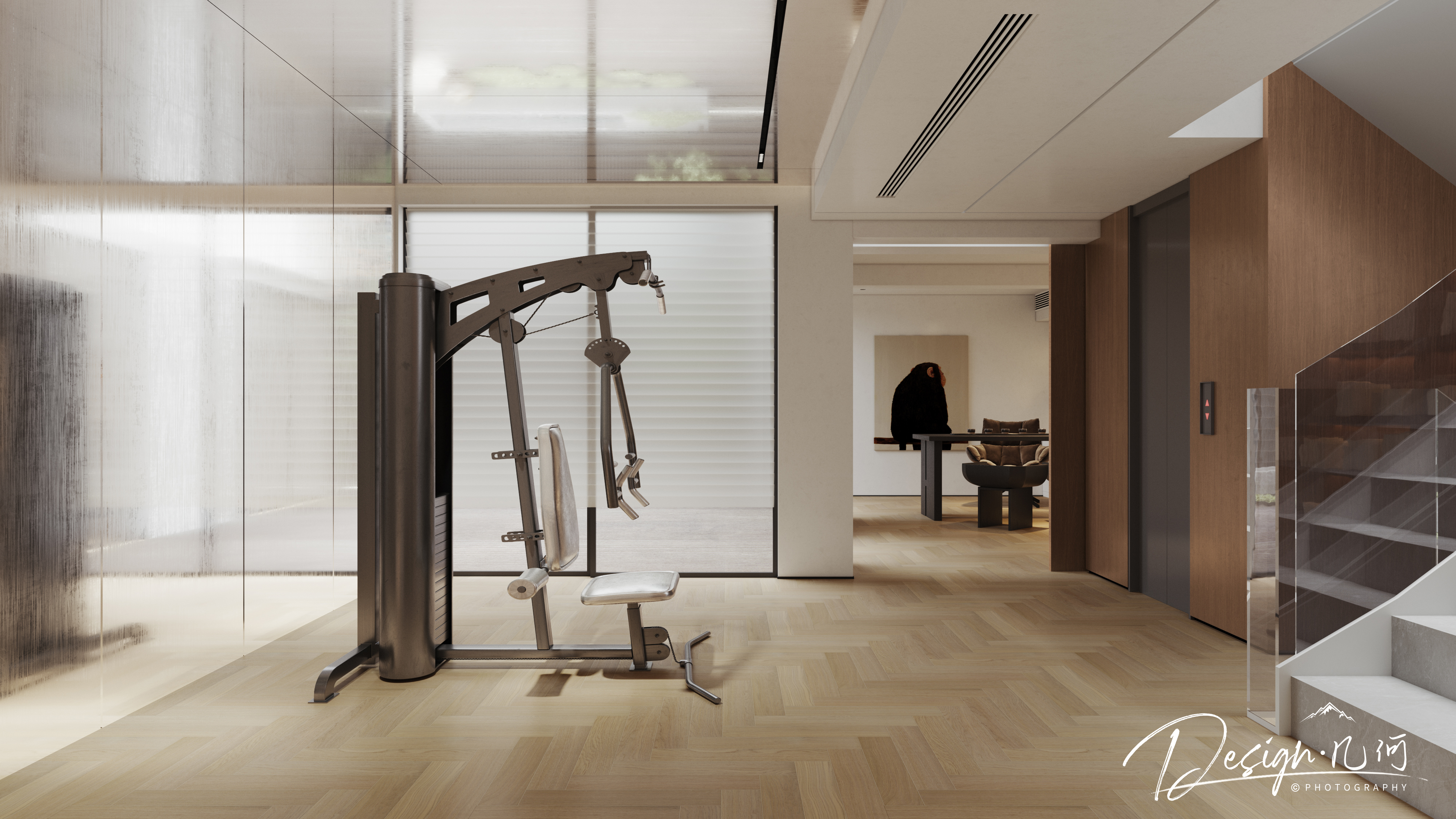 几何空间视觉表现 | 万科城市之光现代客餐厅-20