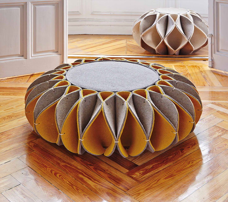 Ruff Pouf inspired by the ruffles worn around the neck during the Elizabethan era-14