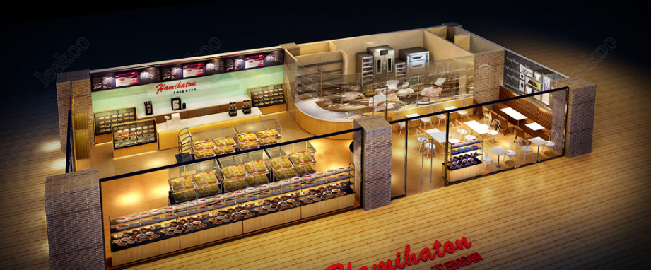 
汉密哈顿烘焙面包店设计 -0