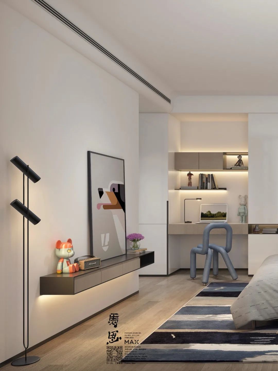 马思设计 | 现代风别墅,艺术与生活的完美融合-40