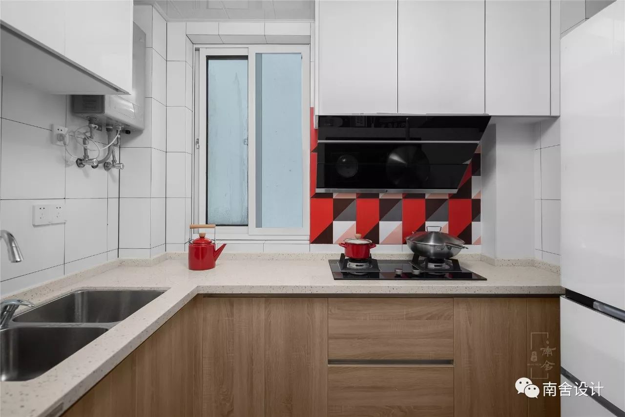 南舍空间设计新作《三原色》——旭日上城二期北欧风实景-45