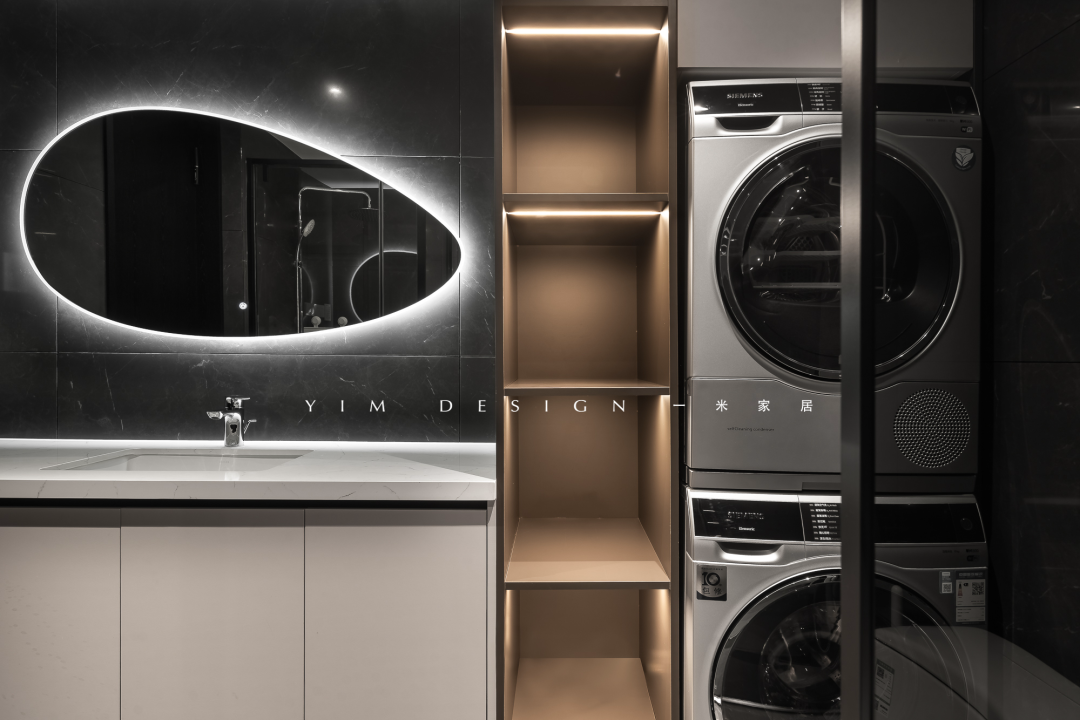 黑白格调,现代平层的独特魅力丨李宝红-48