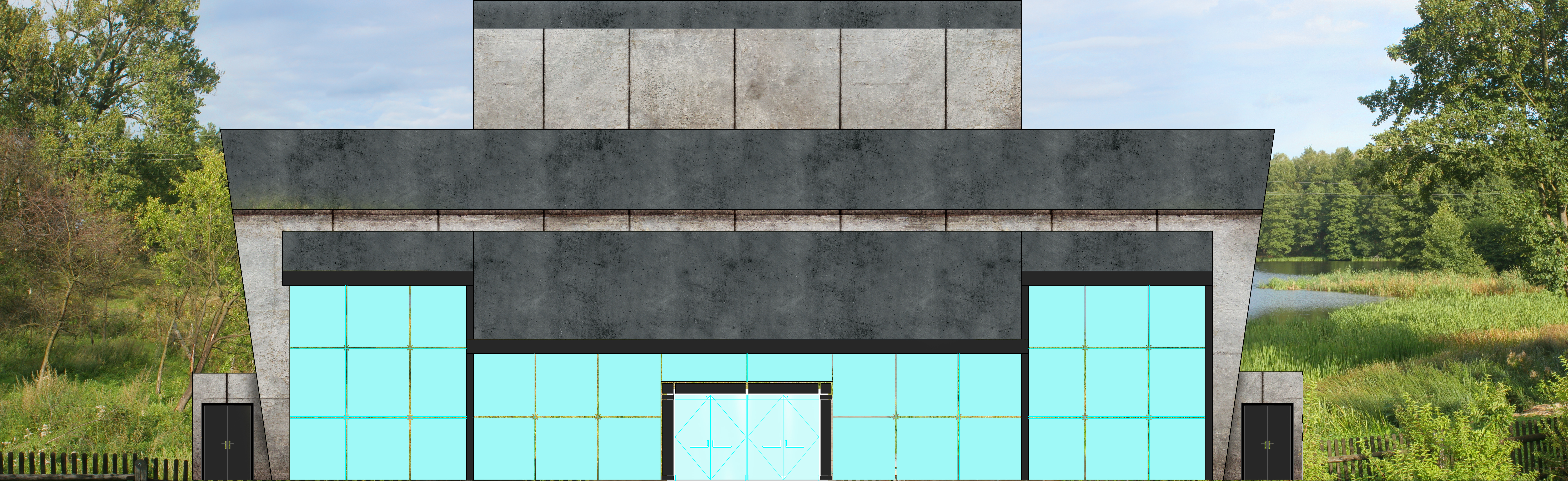 2D Photoshop Rendered Plans-1