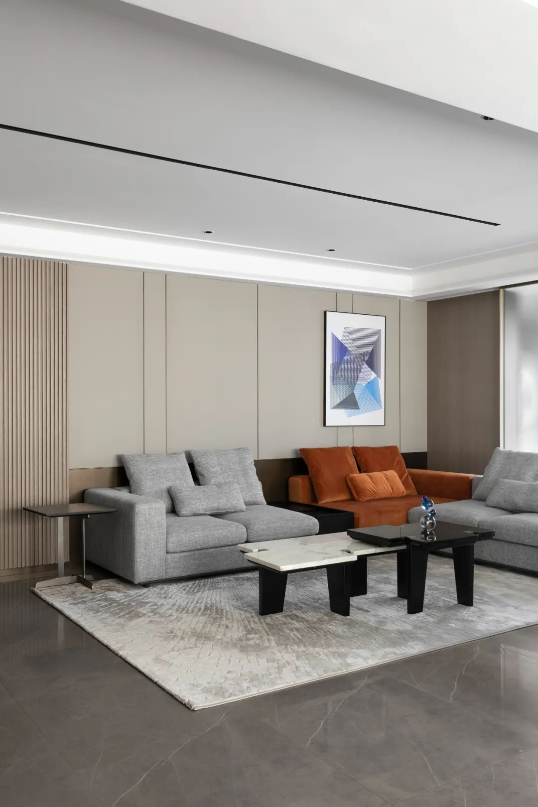 山水国际 · 现代轻奢的宁静家居空间丨中国杭州丨品冠设计-10