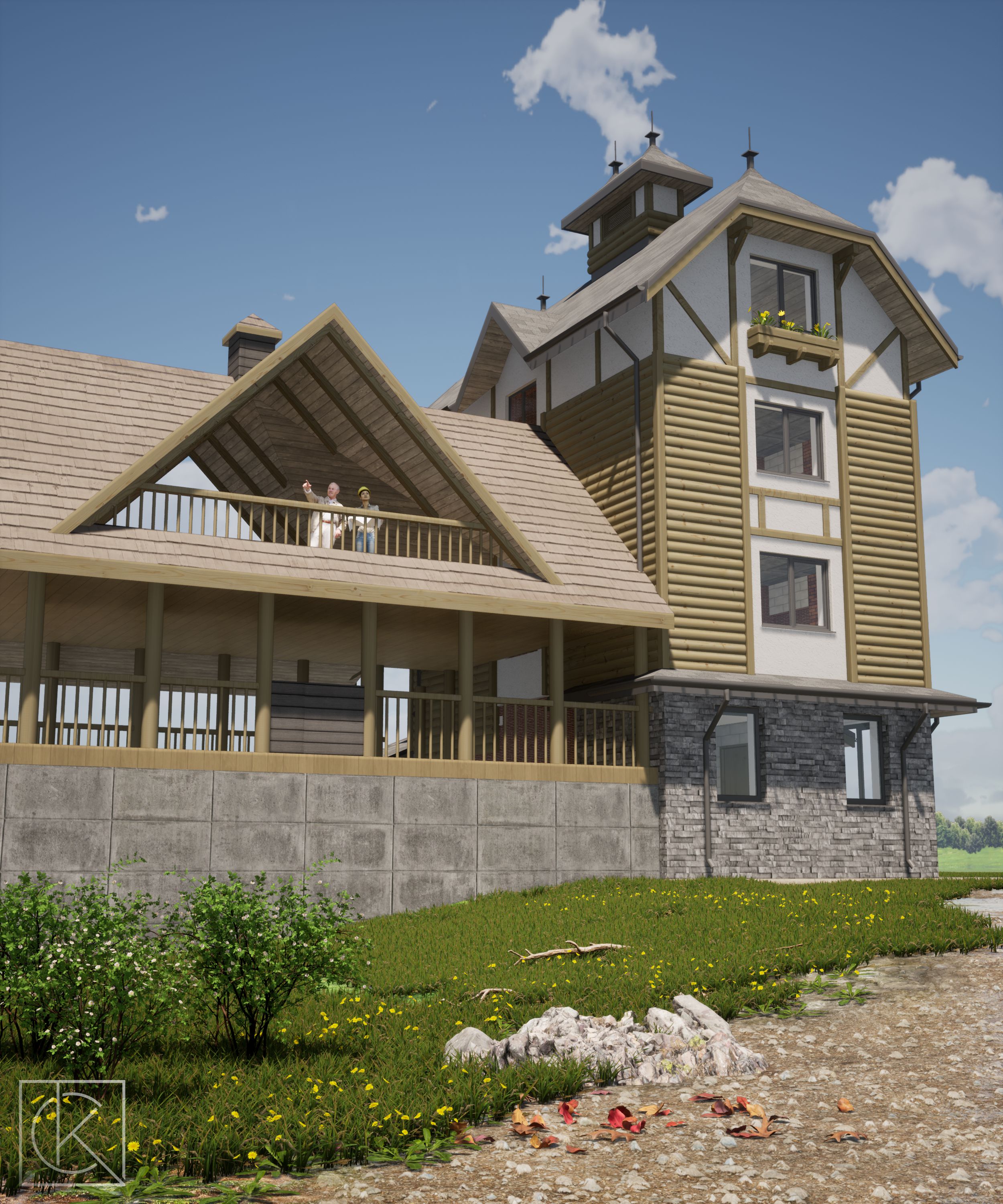 Сімейний еко-готель в Буковелі. Екстерьер.-0