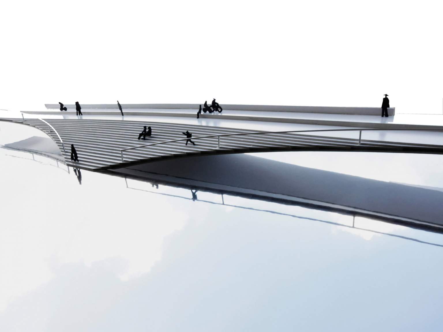 日内瓦人行桥丨瑞士日内瓦-2