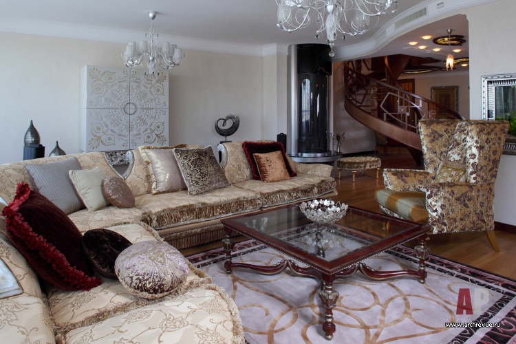 两层现代风格 penthouse 室内设计丨Акунова Наталья,Прохорова Елена-18