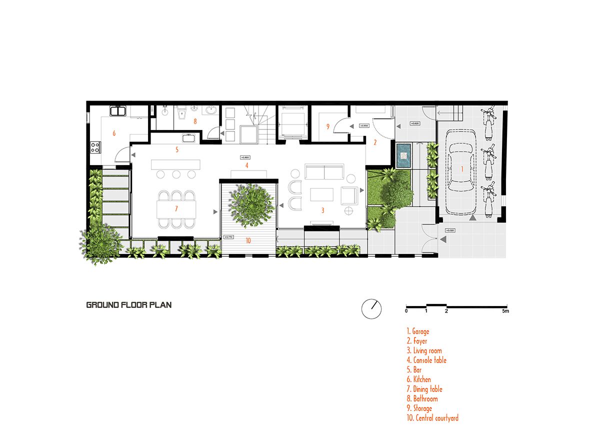 现代绿色环保的越南 Step House 设计-46