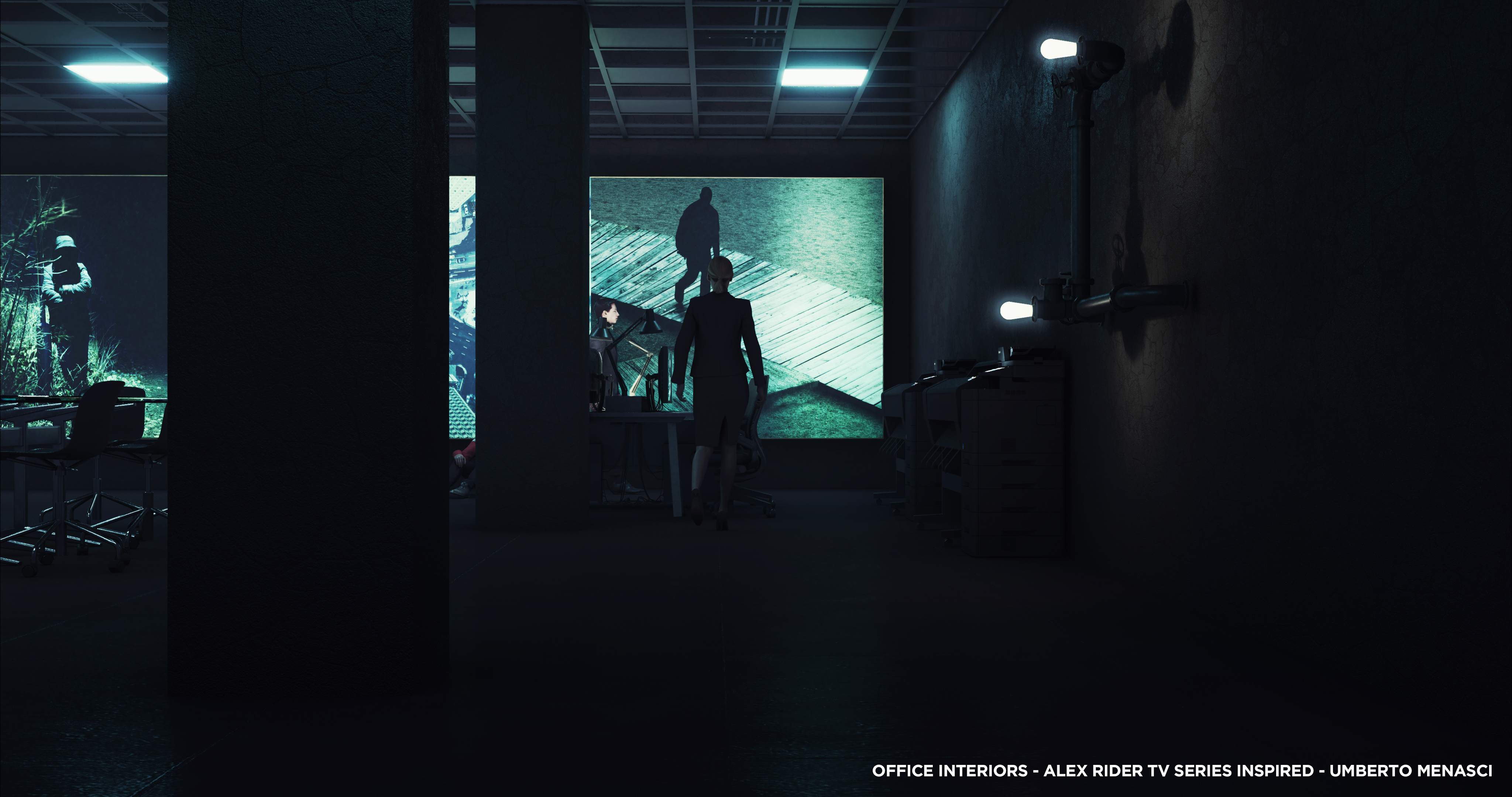 OFFICE INTERIORS - ALEX RIDER TV SERIES INSPIRED-7