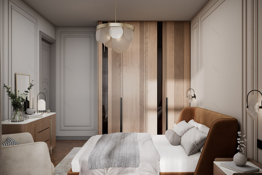 ЖК "RiverSky" 三室公寓可视化项目丨俄罗斯莫斯科-19