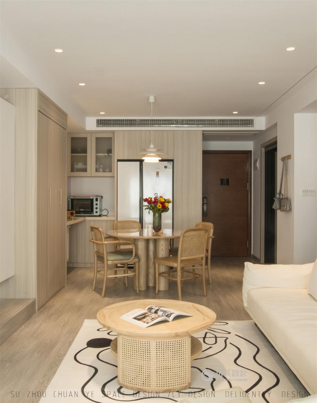 奶白木色极简平层-16