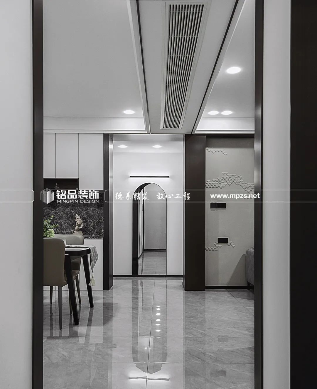 月光森林 | 130㎡现代简约,无主灯设计,3D 背景墙-34